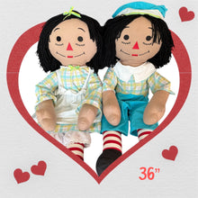 Load image into Gallery viewer, Pre Made Raggedy Ann or Raggedy Andy Dolls 20", 25", or 36" in Ebony or Ivory