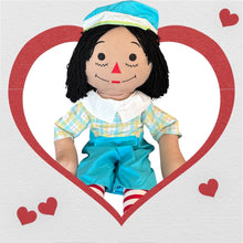 Load image into Gallery viewer, Custom 36" Raggedy Ann or Raggedy Andy Doll in Ebony or Ivory