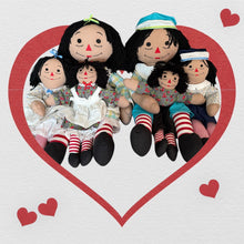 Load image into Gallery viewer, Pre Made Raggedy Ann or Raggedy Andy Dolls 20", 25", or 36" in Ebony or Ivory