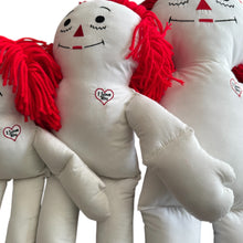 Load image into Gallery viewer, Pre Made Raggedy Ann or Raggedy Andy Dolls 20", 25", or 36" in Ebony or Ivory