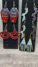 Load and play video in Gallery viewer, Spooky Earrings- PreMade or Custom Order