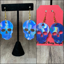 Load image into Gallery viewer, Holographic Skull Earrings Custom Order
