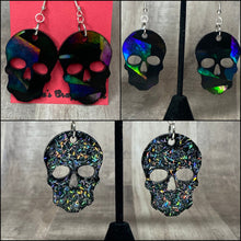 Load image into Gallery viewer, Holographic Skull Earrings Custom Order