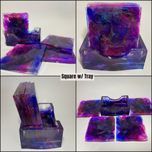Load image into Gallery viewer, Large Handled Trays with Coaster Set Custom Order