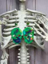 Load image into Gallery viewer, Holographic Skull Earrings