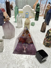 Load image into Gallery viewer, Chakra Pyramids, Triangle, Paperweight, Art