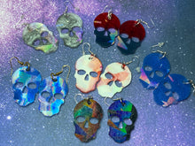 Load image into Gallery viewer, Holographic Skull Earrings Custom Order