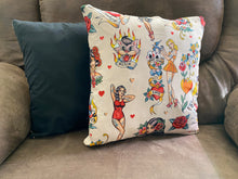 Load image into Gallery viewer, Pin Up Pillow Covers 18"X18" Zippered Pillow Cover (Cover ONLY)