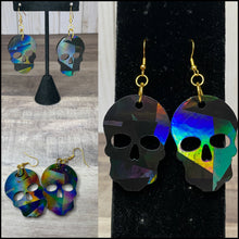 Load image into Gallery viewer, Holographic Skull Earrings Custom Order