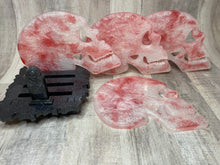 Load image into Gallery viewer, Skull Resin Coasters & Holder - Custom Order