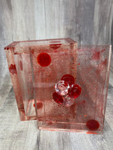 Load image into Gallery viewer, Jewelry Trinket Box Large Clear with Clear And Red Gems