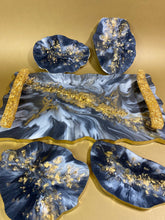 Load image into Gallery viewer, Large Handled Trays with Coaster Set Custom Order