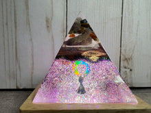 Load image into Gallery viewer, Chakra Pyramids, Triangle, Paperweight, Art
