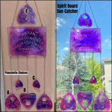 Load image into Gallery viewer, Spirit Board & Planchette or Spirit Board Sun Catcher - Ouija Board - Custom Order