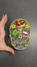 Load and play video in Gallery viewer, Muertos Skull Jewelry Box, Sugar Skull Box - Custom Order