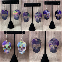 Load image into Gallery viewer, Holographic Skull Earrings Custom Order