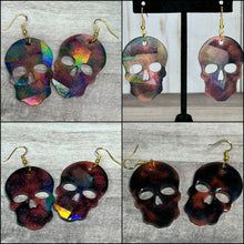 Load image into Gallery viewer, Holographic Skull Earrings