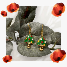 Load image into Gallery viewer, Mushroom Earrings
