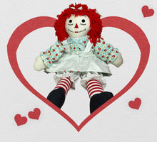 Load image into Gallery viewer, Custom 25&quot; Raggedy Ann or Raggedy Andy Doll in Ebony or Ivory
