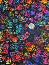 Load image into Gallery viewer, Skull, Halloween, Muertos, Spooky, Horror, Mystical, Stars/Galaxy Fabrics
