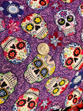 Load image into Gallery viewer, Skull, Halloween, Muertos, Spooky, Horror, Mystical, Stars/Galaxy Fabrics
