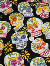 Load image into Gallery viewer, Skull, Halloween, Muertos, Spooky, Horror, Mystical, Stars/Galaxy Fabrics
