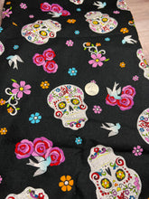 Load image into Gallery viewer, Skull, Halloween, Muertos, Spooky, Horror, Mystical, Stars/Galaxy Fabrics
