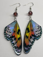 Load image into Gallery viewer, Butterfly Wing Earrings w/ Glass Beads
