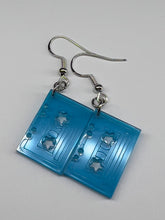 Load image into Gallery viewer, Vintage NEON Acrylic Cassette Tape Earrings
