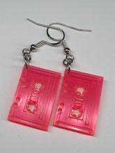 Load image into Gallery viewer, Vintage NEON Acrylic Cassette Tape Earrings

