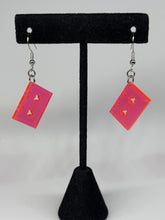 Load image into Gallery viewer, Vintage NEON Acrylic Cassette Tape Earrings
