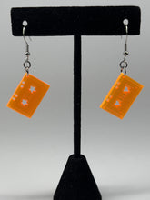 Load image into Gallery viewer, Vintage NEON Acrylic Cassette Tape Earrings
