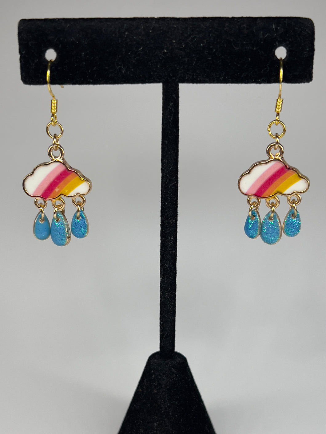 Rainbow Rain Cloud Earrings