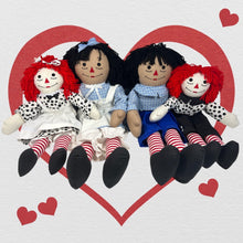 Load image into Gallery viewer, Custom 25&quot; Raggedy Ann or Raggedy Andy Doll in Ebony or Ivory
