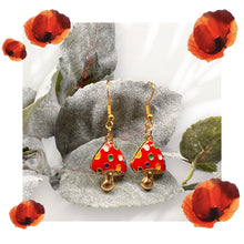 Load image into Gallery viewer, Mushroom Earrings
