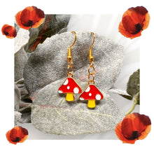 Load image into Gallery viewer, Mushroom Earrings
