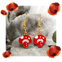 Load image into Gallery viewer, Mushroom Earrings
