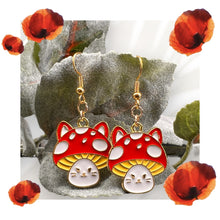 Load image into Gallery viewer, Mushroom Earrings
