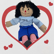 Load image into Gallery viewer, Custom 25&quot; Raggedy Ann or Raggedy Andy Doll in Ebony or Ivory
