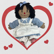 Load image into Gallery viewer, Pre Made 20&quot; Raggedy Ann or Raggedy Andy Doll in Ebony or Ivory
