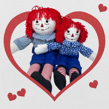 Load image into Gallery viewer, Pre Made 20&quot; Raggedy Ann or Raggedy Andy Doll in Ebony or Ivory
