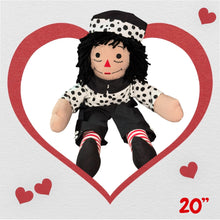 Load image into Gallery viewer, Pre Made Raggedy Ann or Raggedy Andy Dolls 20", 25", or 36" in Ebony or Ivory
