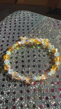 Load and play video in Gallery viewer, Yellow/Orange Glass beaded Bracelet
