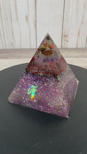 Load and play video in Gallery viewer, Chakra Pyramids, Triangle, Paperweight, Art
