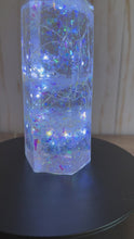 Load and play video in Gallery viewer, Crystal Tower, Paperweight, Resin Art, Custom
