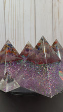 Load and play video in Gallery viewer, Chakra Pyramids, Triangle, Paperweight, Art
