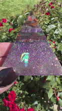 Load and play video in Gallery viewer, Chakra Pyramids, Triangle, Paperweight, Art
