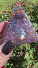 Load and play video in Gallery viewer, Chakra Pyramids, Triangle, Paperweight, Art
