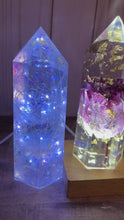 Load and play video in Gallery viewer, Crystal Tower, Paperweight, Resin Art, Custom
