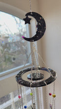 Load and play video in Gallery viewer, Galaxy Moon &amp; Sun Wind Chime/Sun Catcher

